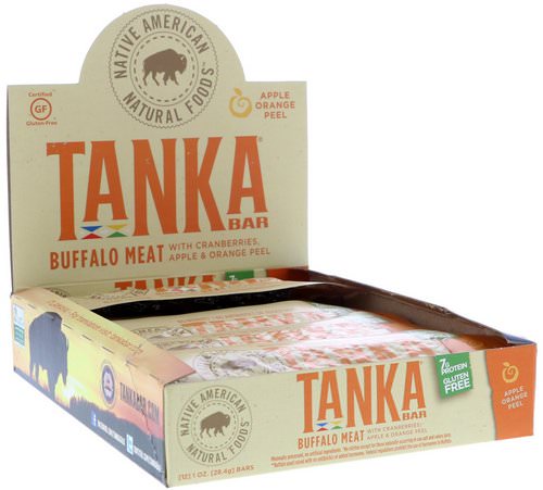 Tanka, Bar, Buffalo Meat with Cranberries, Apple & Orange Peel, 12 Bars, 1 oz (28.4 g) Each Review