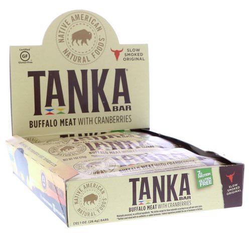 Tanka, Bar, Buffalo Meat with Cranberries, Slow Smoked Original, 12 Bars, 1 oz (28.4 g) Each Review