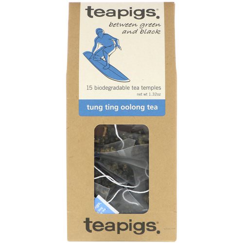 TeaPigs, Between Green and Black, Tung Ting Oolong Tea, 15 Tea Temples, 1.32 oz Review