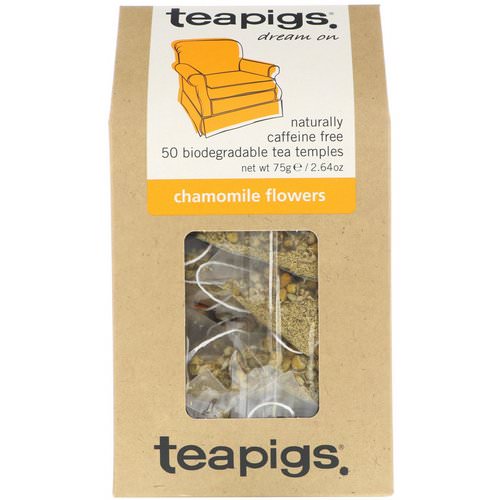TeaPigs, Dream On, Chamomile Flowers, Caffeine Free, 50 Tea Temples, 2.64 oz (75 g) Review