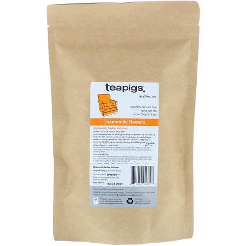 TeaPigs, Dream On, Chamomile Flowers, Loose Leaf Tea, Caffeine Free, 3.5 oz (100 g) Review