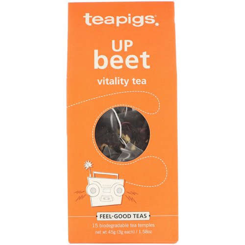TeaPigs, Up Beet Vitality Tea, 15 Tea Temples, 1.58 oz (45 g) Review