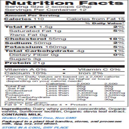 Vassleprotein, Idrottsnäring: Tera's Whey, Grass Fed, Simply Pure Whey Protein, Bourbon Vanilla, 12 oz (340 g)
