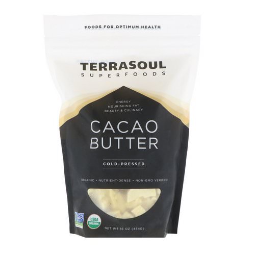Terrasoul Superfoods, Cacao Butter, Cold-Pressed, 16 oz (454 g) Review