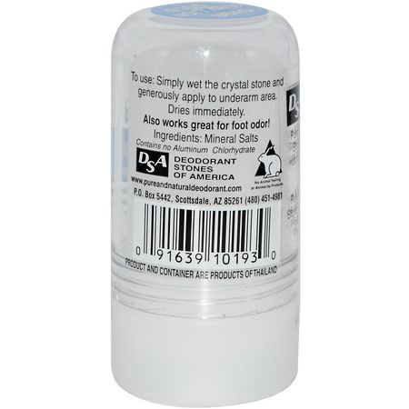 Deodorant, Bath: Thai Deodorant Stone, Pure & Natural, Crystal Deodorant Stone, 4.25 oz (120 g)