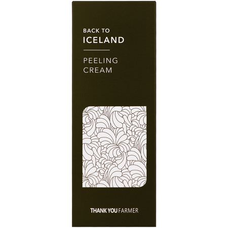 Ansiktsskal, Ansiktsmasker Med K-Beauty, Skal, Ansiktsmasker: Thank You Farmer, Back to Iceland, Peeling Cream, 5.27 fl oz (150 ml)