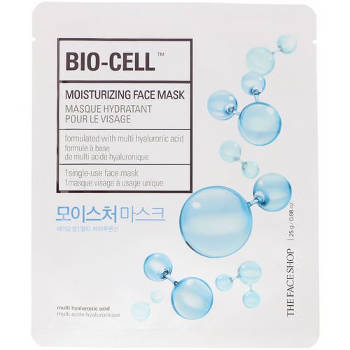 The Face Shop, Bio-Cell, Moisturizing Face Mask, 1 Single-Use Face Mask Review