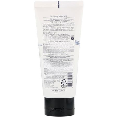 Scrub, Exfoliators, K-Beauty Cleanse, Scrub: The Face Shop, Smart Peeling, White Jewel Perle, 4 fl oz (120 ml)