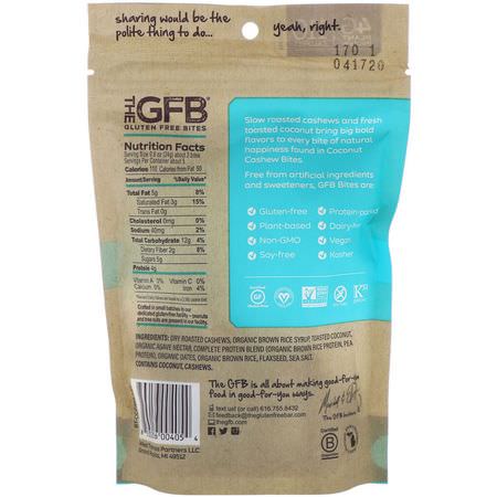 Iherb: The GFB, Gluten Free Bites, Coconut + Cashew, 4.0 oz (113 g)