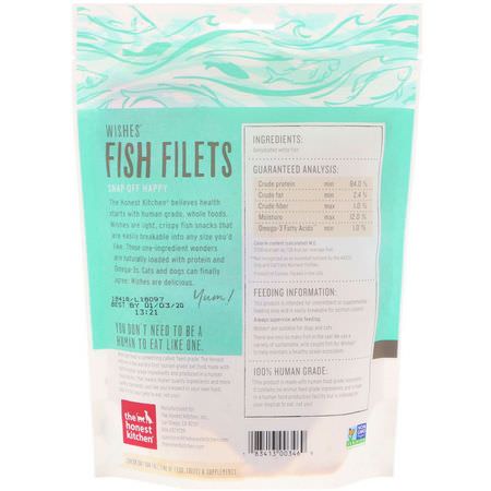 Iherb: The Honest Kitchen, Wishes Fish Filets, Light & Crispy Snaps, For Dogs and Cats, 3 oz (85 g)