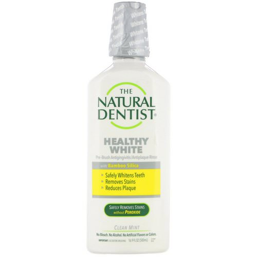 The Natural Dentist, Healthy White, Pre-Brush Antigingivitis/Antiplaque Rinse, Clean Mint, 16.9 fl oz (500 ml) Review