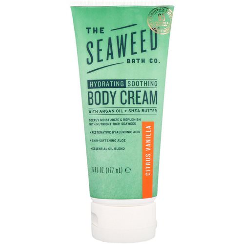 The Seaweed Bath Co, Hydrating Soothing Body Cream, Citrus Vanilla, 6 fl oz (177 ml) Review