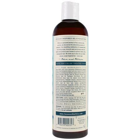 Schampo, Hårvård, Bad: The Seaweed Bath Co, Natural Smoothing Argan Shampoo, Citrus Vanilla, 12 fl oz (360 ml)