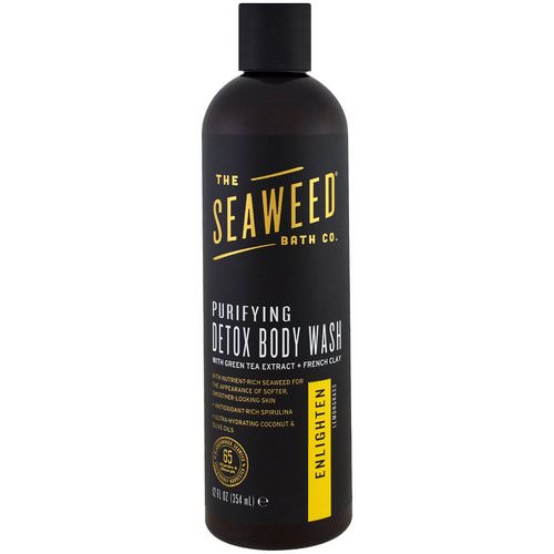 The Seaweed Bath Co, Purifying Detox Body Wash, Enlighten, Lemongrass, 12 fl oz (354 ml) Review