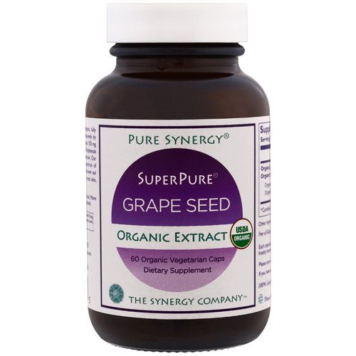 The Synergy Company, Pure Synergy, Organic Super Pure Grape Seed Organic Extract, 60 Organic Vegetarian Caps Review