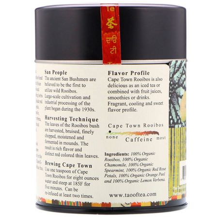 Örtte, Rooibostte: The Tao of Tea, 100% Organic South African Roobios & Spices, Cape Town Rooibos, 4.0 oz (114 g)