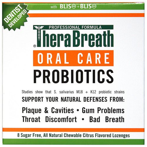 TheraBreath, Oral Care Probiotics, Citrus Flavor, 8 Sugar Free Lozenges Review