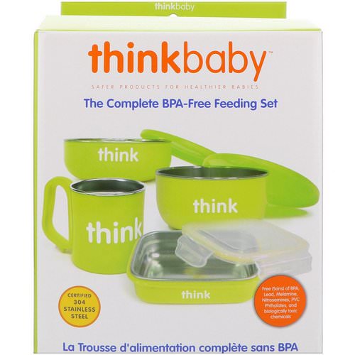 Think, Thinkbaby, The Complete BPA-Free Feeding Set, Light Green, 1 Set Review