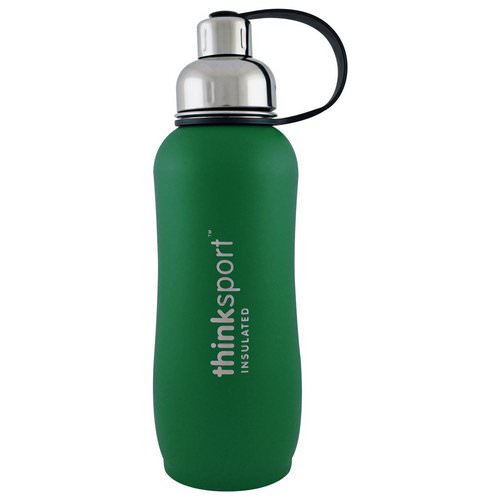 Think, Thinksport, Insulated Sports Bottle, Green, 25 oz (750ml) Review