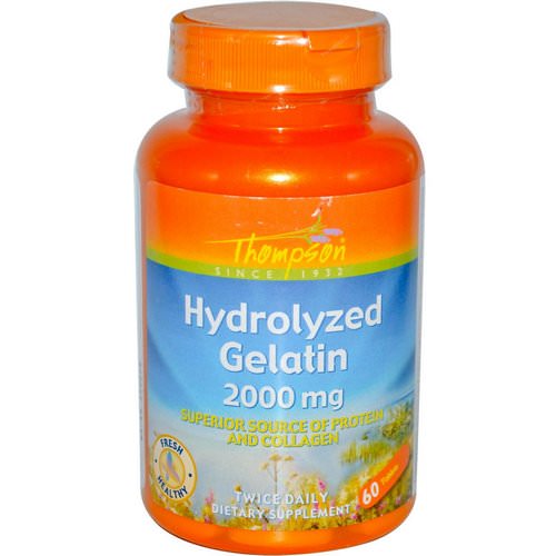 Thompson, Hydrolyzed Gelatin, 2000 mg, 60 Tablets Review