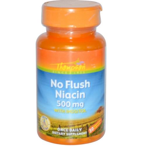Thompson, No Flush Niacin, 500 mg, 30 Veggie Caps Review