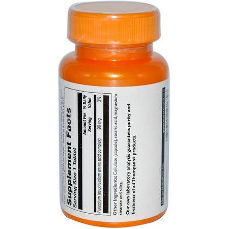 Kalium, Mineraler, Kosttillskott: Thompson, Potassium, 99 mg, 90 Tablets