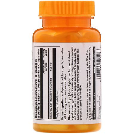 Royal Jelly, Bee Products, Supplements: Thompson, Royal Jelly, 2,000 mg, 60 Vegetarian Capsules