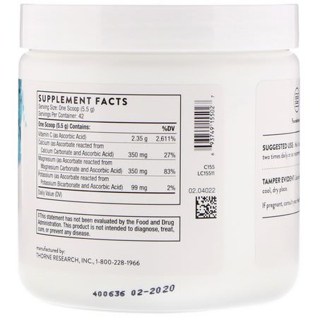 Influensa, Hosta, Kall, Askorbinsyra: Thorne Research, Buffered C Powder, 8.15 oz (231 g)