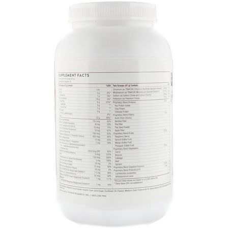 Växtbaserat, Växtbaserat Protein, Sportnäring: Thorne Research, Medipro Vegan, All-In-One Shake, Chocolate, 3.10 lbs (1,410 g)