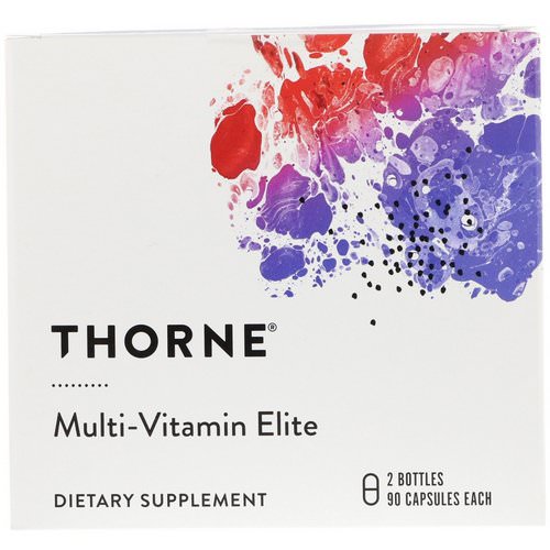 Thorne Research, Multi-Vitamin Elite, 2 Bottles, 90 Capsules Each Review