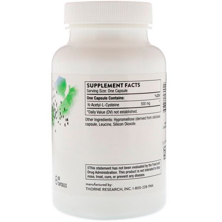 N-Acetyl Cystein Nac, Antioxidanter, Kosttillskott: Thorne Research, NAC, 90 Capsules
