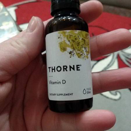 Thorne Research D3 Cholecalciferol, D-Vitamin, Vitaminer, Kosttillskott
