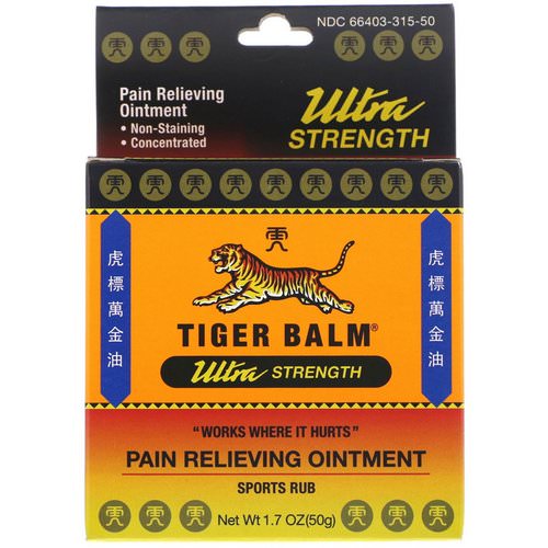 Tiger Balm, Pain Relieving Ointment, Ultra Strength, 1.7 oz (50 g) Review