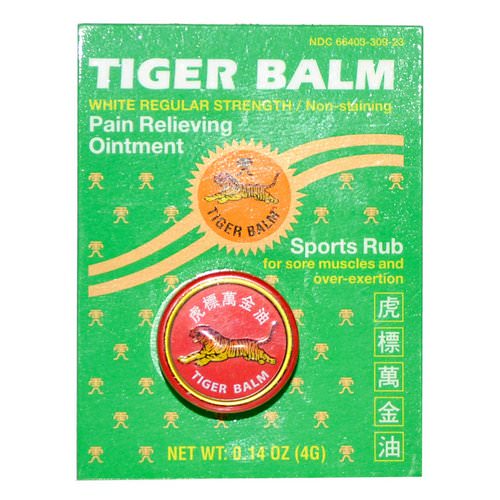 Tiger Balm, Pain Relieving Ointment, White Regular Strength, 0.14 oz (4 g) Review