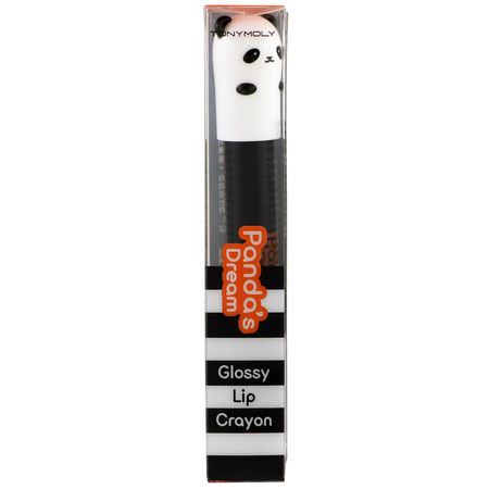 Läppstift, Läppar, K- Beauty Makeup: Tony Moly, Panda's Dream, Glossy Lip Crayon, Hey Orange, 1.5 g