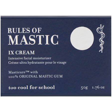 Krämer, Ansiktsfuktare, Skönhet: Too Cool for School, Rules of Mastic, IX Cream, 1.76 oz (50 g)