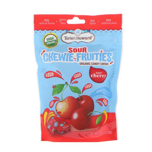 Torie & Howard, Organic, Sour Chewie Fruities, Sour Cherry, 4 oz (113.40 g) Review