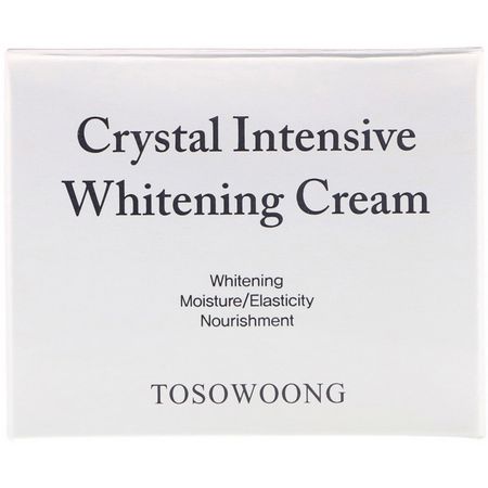 K-Beauty Moisturizers, Creams, Face Moisturizers, Beauty: Tosowoong, Crystal Intensive Whitening Cream, 50 g