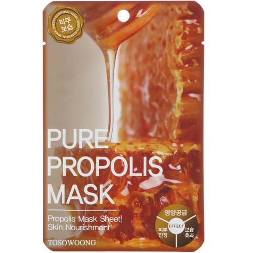Tosowoong, Pure Propolis Mask, 10 Masks, 25 g Each Review