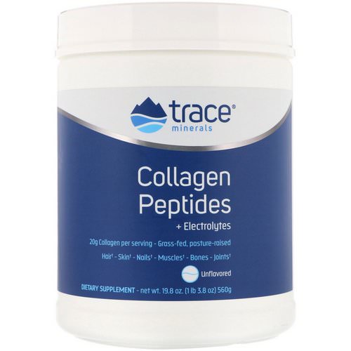 Trace Minerals Research, Collagen Peptides + Electrolytes, Unflavored, 19.8 oz (560 g) Review