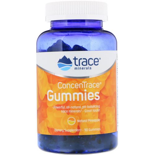 Trace Minerals Research, ConcenTrace, Gummies, Natural Pineapple, 90 Gummies Review