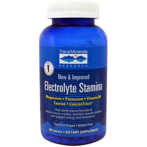 Trace Minerals Research, Electrolyte Stamina, 300 Tablets Review