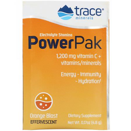 Trace Minerals Research Vitamin C Formulas Hydration Electrolytes - Elektrolyter, Hydrering, Sporttillskott, Sportnäring