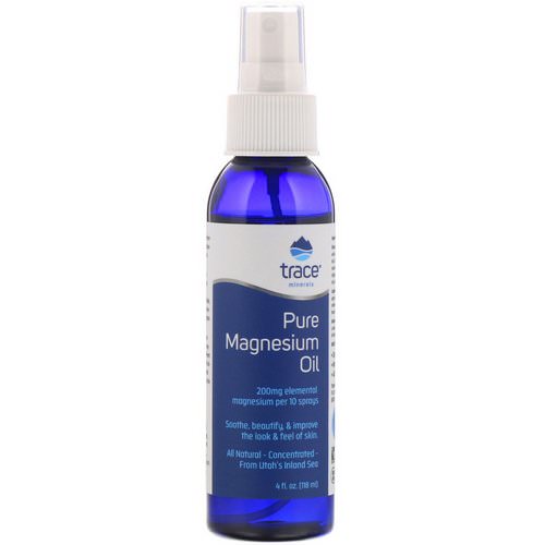Trace Minerals Research, Pure Magnesium Oil, 4 fl oz (118 ml) Review