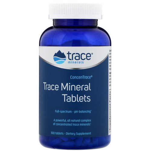 Trace Minerals Research, ConcenTrace, Trace Mineral Tablets, 300 Tablets Review