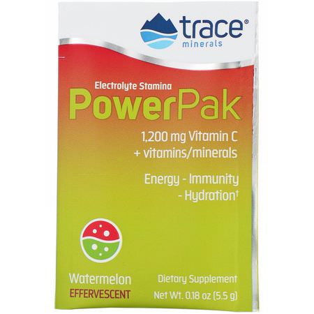 Trace Minerals Research Hydration Electrolytes Vitamin C Formulas - C-Vitamin, Vitaminer, Kosttillskott, Elektrolyter