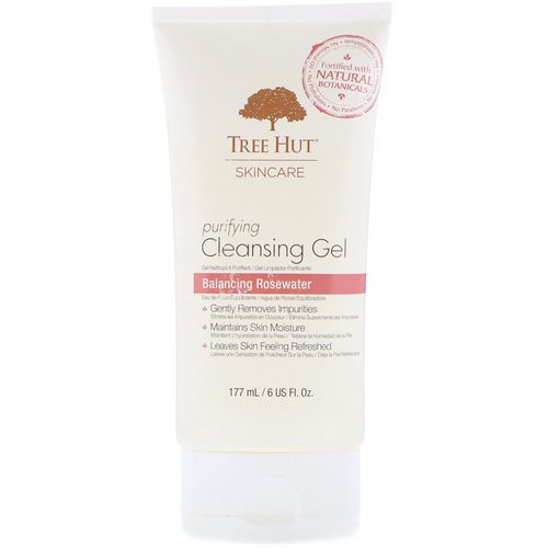 Tree Hut, Skincare, Purifying Cleansing Gel, Balancing Rosewater, 6 fl oz (177 ml) Review
