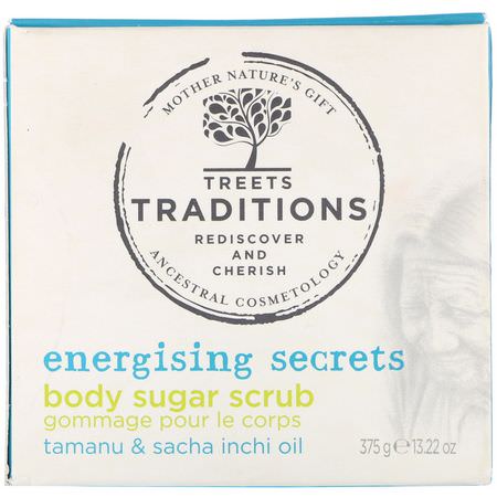 Body Scrub, Dusch, Bad: Treets, Energising Secrets, Body Sugar Scrub, Passion Freshness, 13.22 oz (375 g)