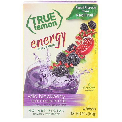 True Citrus, True Lemon, Energy, Wild Blackberry Pomegranate, 6 Packets, 0.57 oz (16.2 g) Review