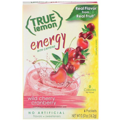 True Citrus, True Lemon, Energy, Wild Cherry Cranberry, 6 Packets, 0.57 oz (16.2 g) Review